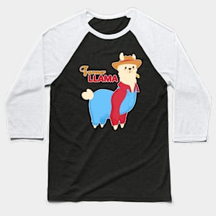 Farmer Llama Baseball T-Shirt